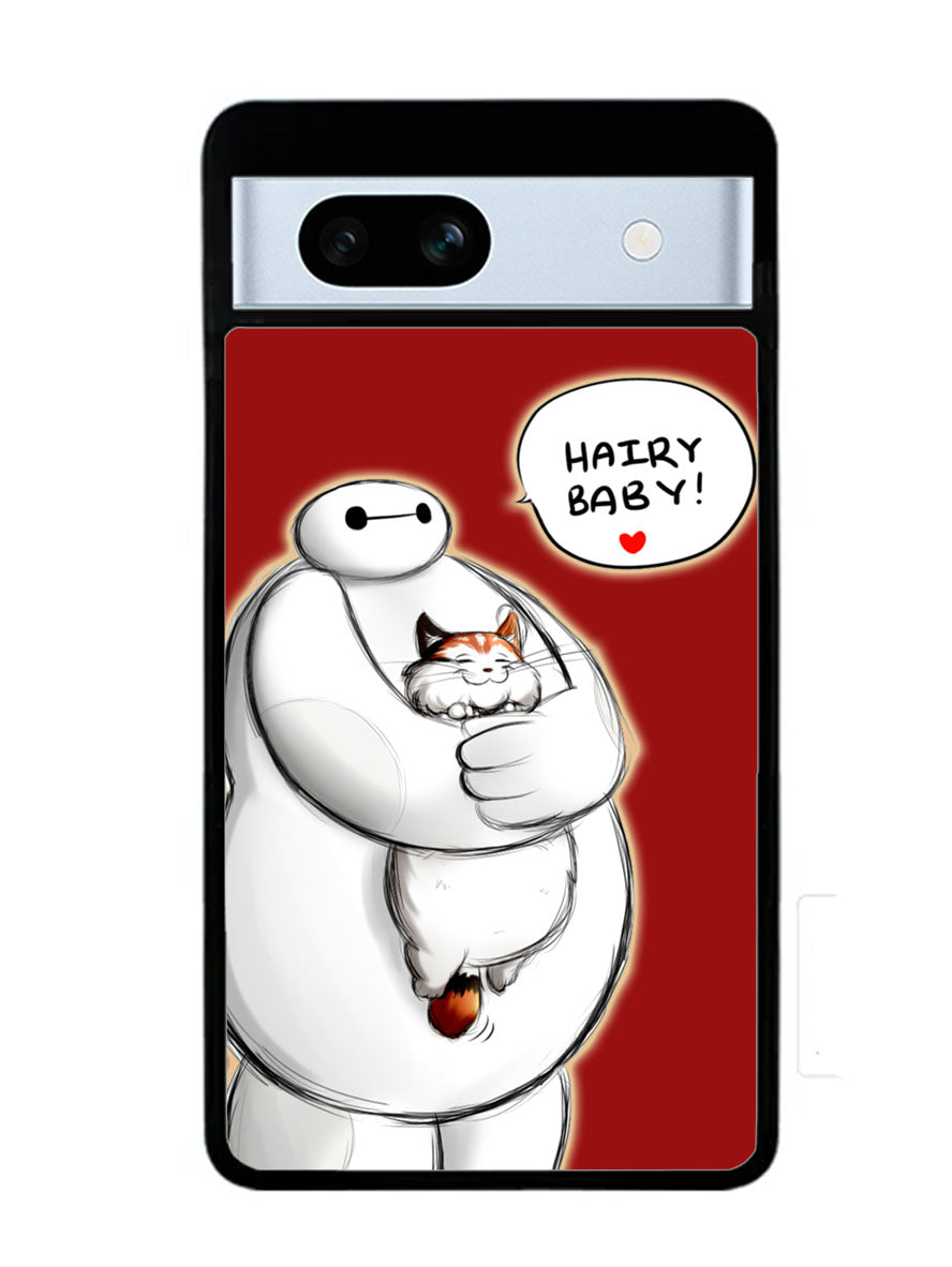 Cat and Baymax Hairy Baby Google Pixel 7A Case