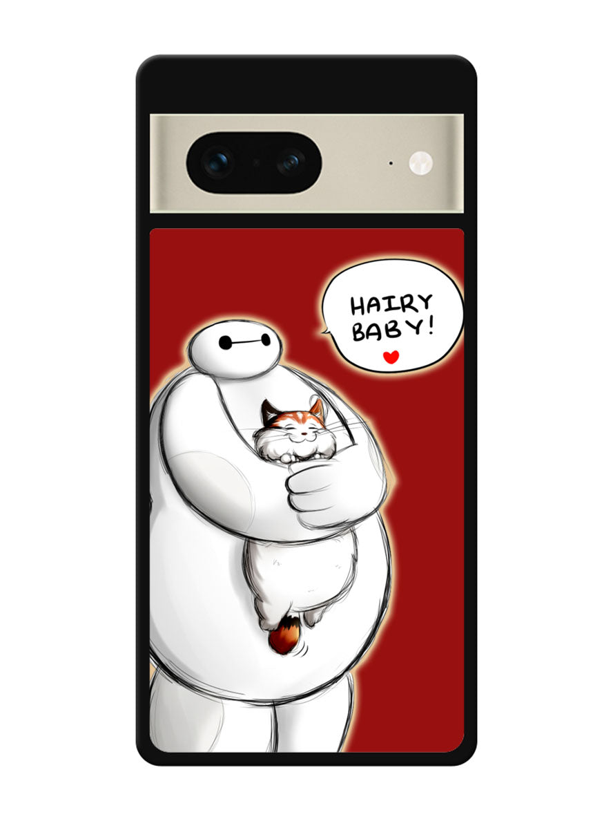 Cat and Baymax Hairy Baby Google Pixel 7 Case