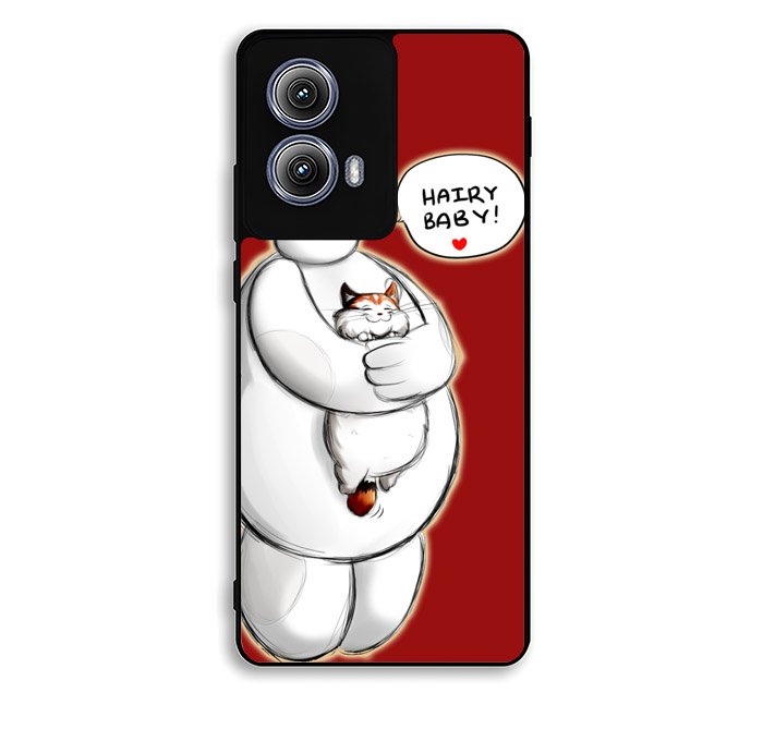 Cat and Baymax Hairy Baby Motorola Moto Edge 2024 Case FE6579