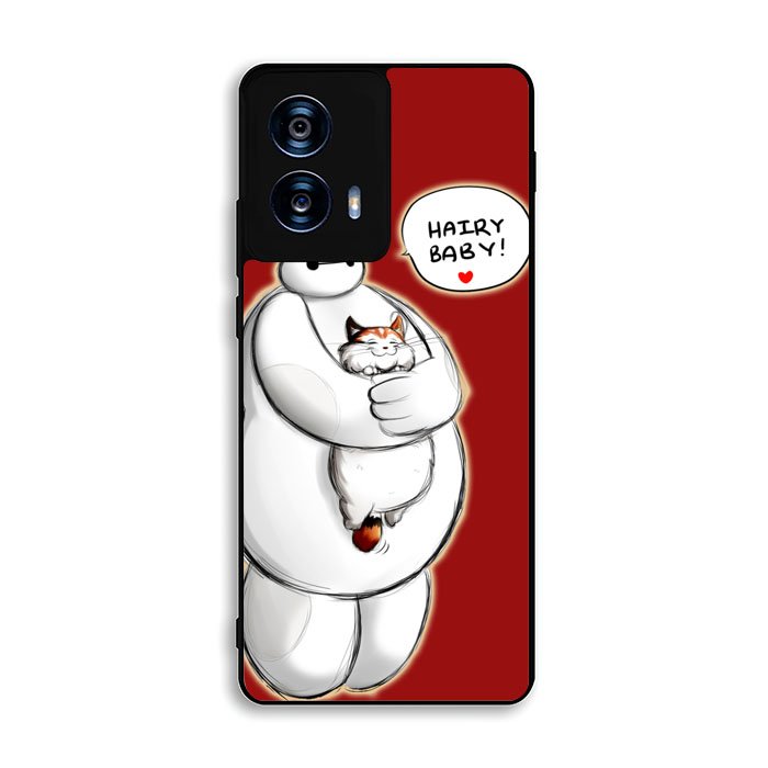 Cat and Baymax Hairy Baby Motorola Moto G Power 5G 2024 Case FE8028