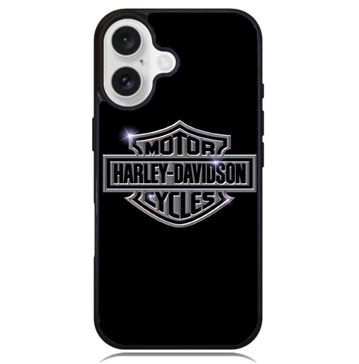 Harley Davidson Auto Metal Shine Logo Case iPhone 16 BC0038
