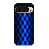 Abstract Blue Parallax Cubes Pattern Case Google Pixel 9 Pro XL BC0072