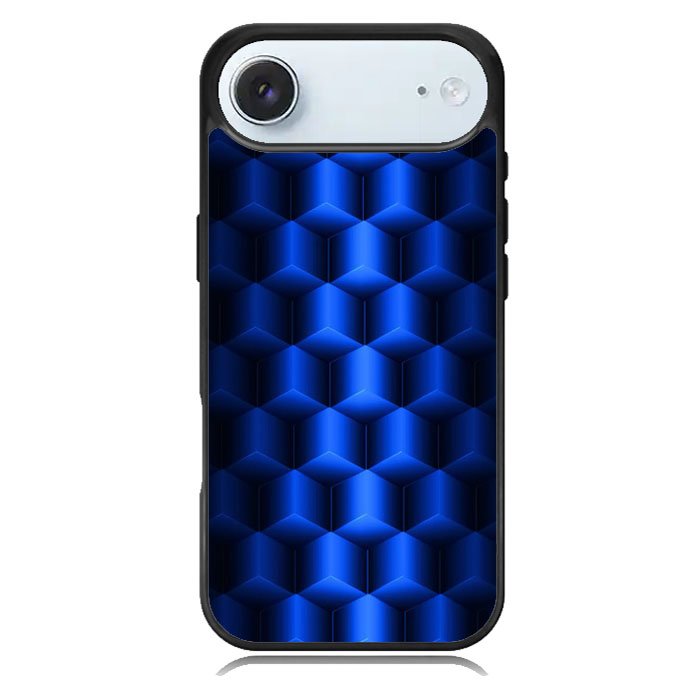 Abstract Blue Parallax Cubes Pattern iPhone 17 Air Case BC0072