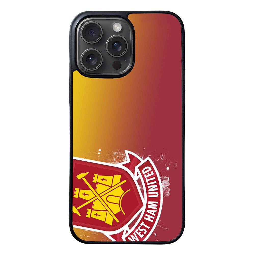 West Ham UTD Soccer Red Yellow Logo Case iPhone 15 Pro Max BC0010