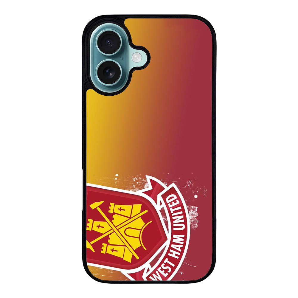 West Ham UTD Soccer Red Yellow Logo Case iPhone 16 Plus BC0010