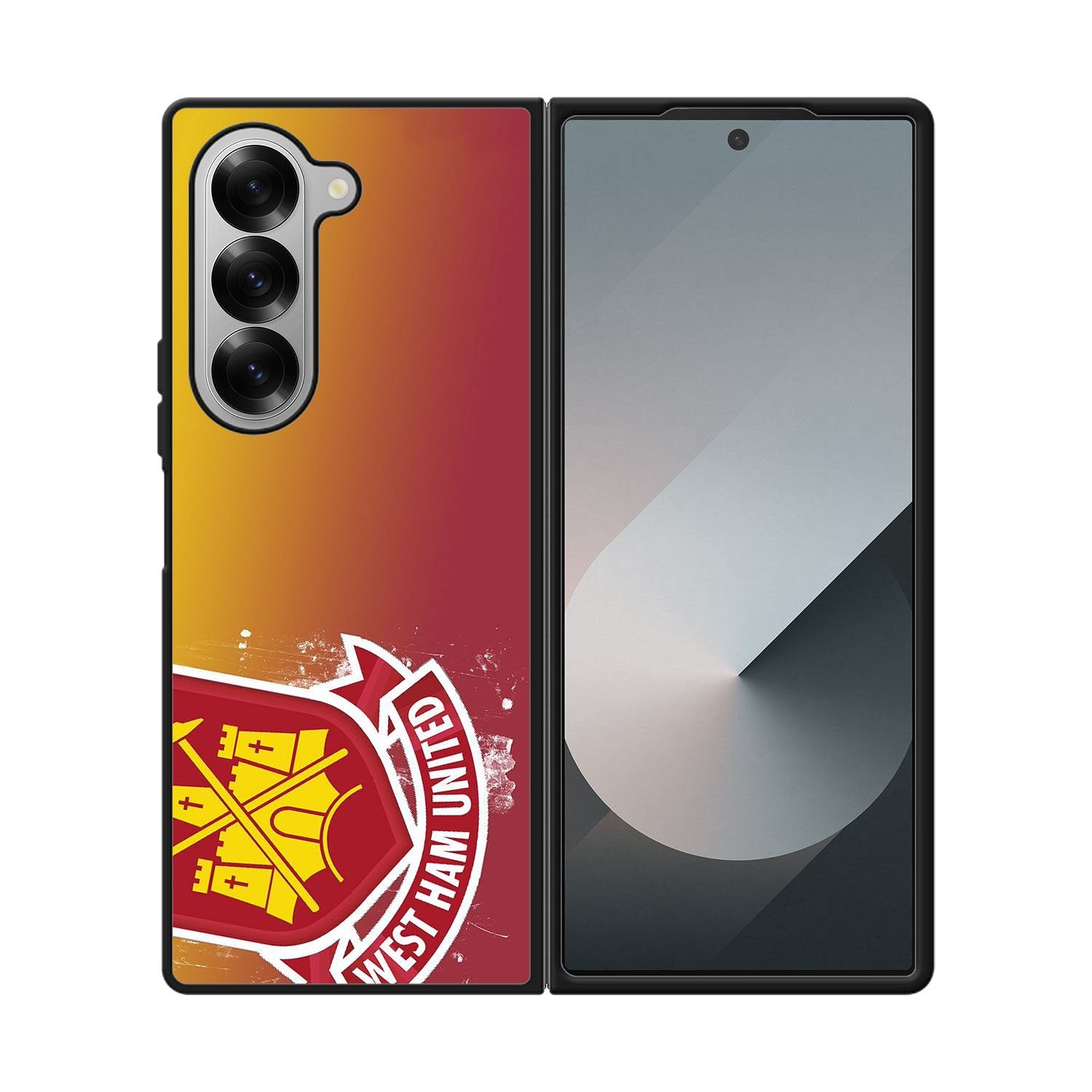 West Ham UTD Soccer Red Yellow Logo Case Samsung Galaxy Z Fold 6 5G BC0010