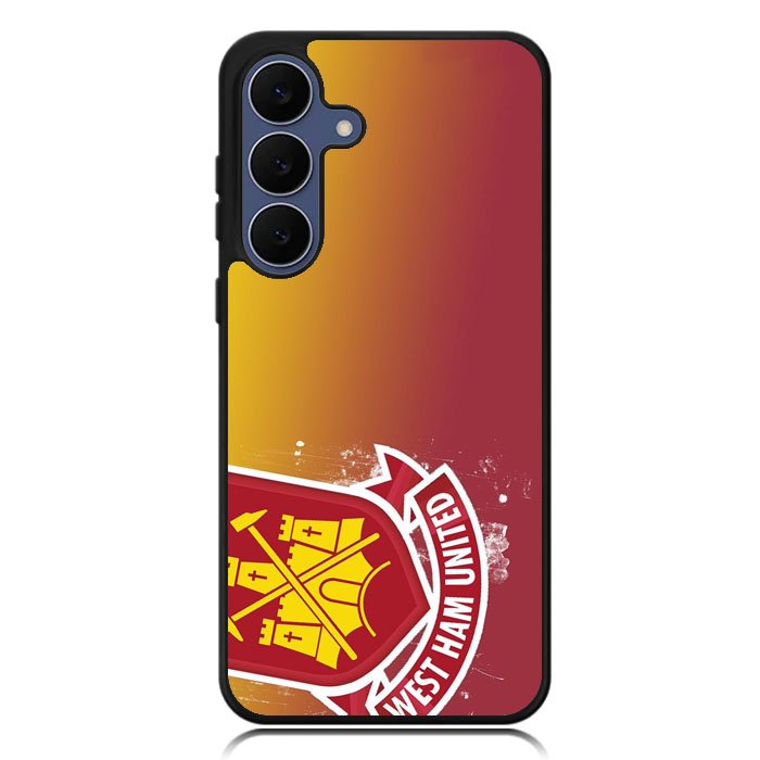 West Ham UTD Soccer Red Yellow Logo Samsung Galaxy S25 FE Case BC0010