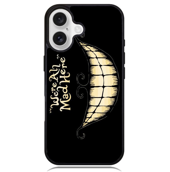 Alice Were All Mad Here Cartoon Case iPhone 16 BC0074