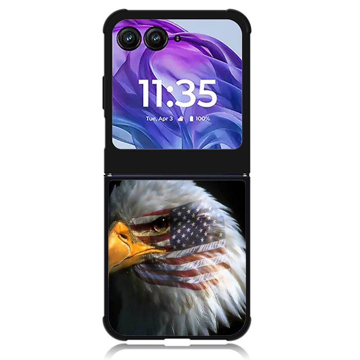 American Flag Eagle Country Motorola Moto Razr 2024 , Moto Razr 50 Case
