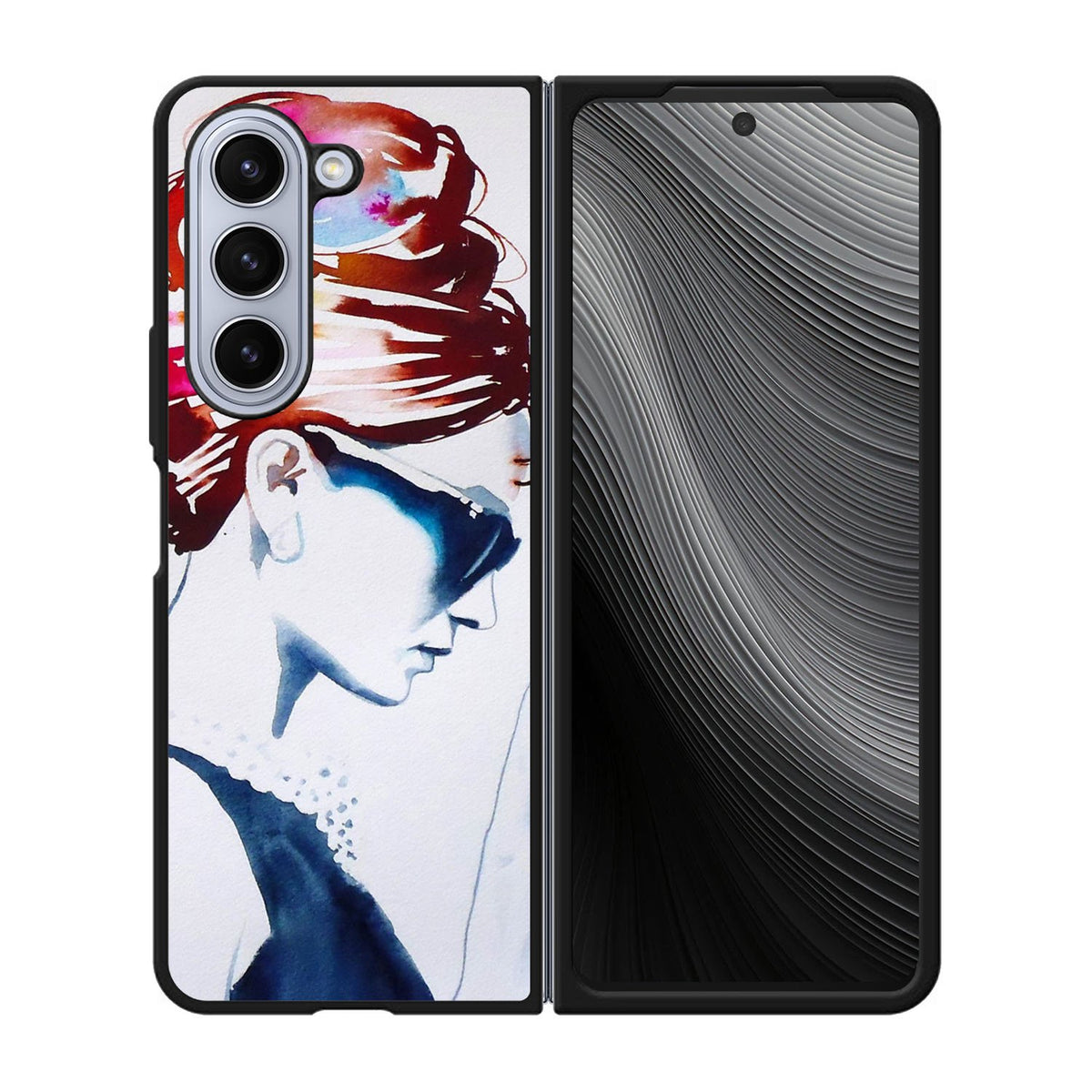 Audrey Hepburn Art Artist Case Samsung Galaxy z Fold 5 5G BC0077
