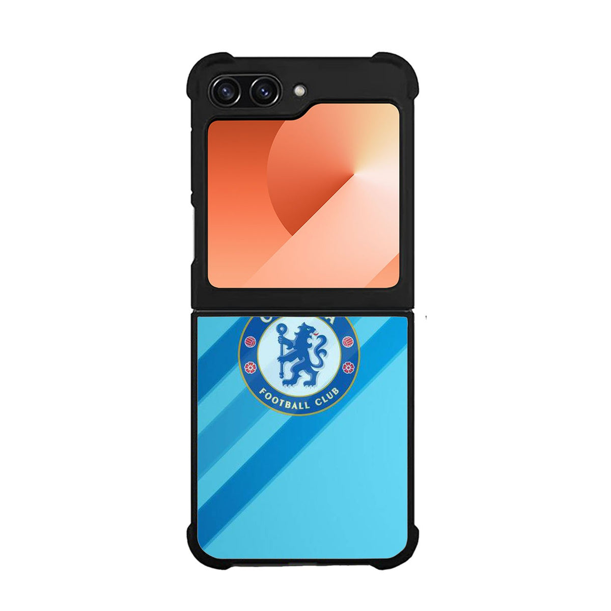 Chelsea Blue Stripe Soccer Sport Case Samsung Galaxy Z Flip 6 5G BC0069
