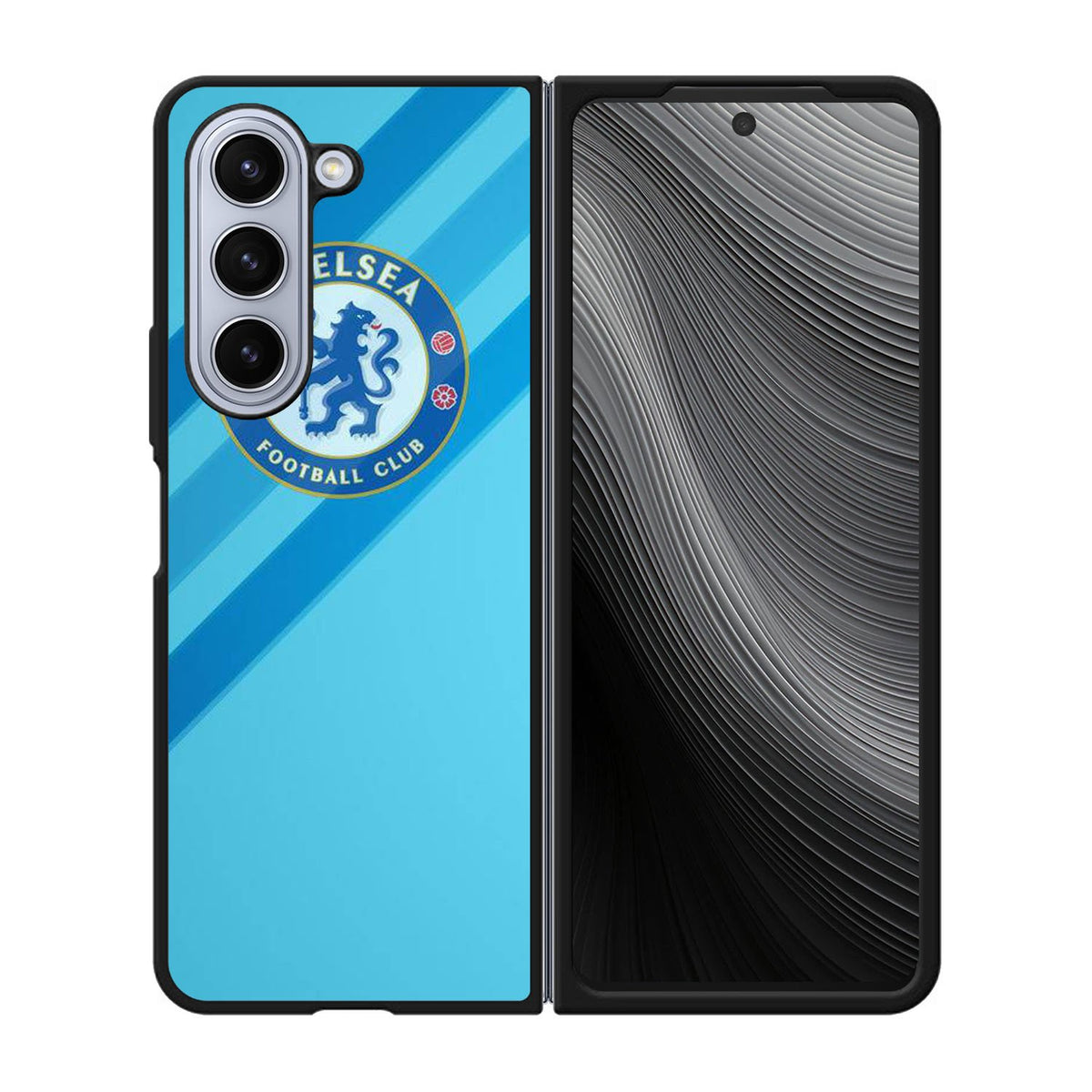 Chelsea Blue Stripe Soccer Sport Case Samsung Galaxy z Fold 5 5G BC0069