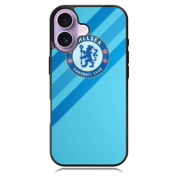 Chelsea Blue Stripe Soccer Sport iPhone 17 Case BC0069