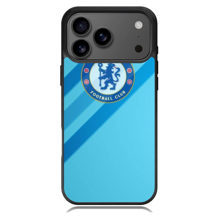Chelsea Blue Stripe Soccer Sport iPhone 17 Pro Max Case BC0069