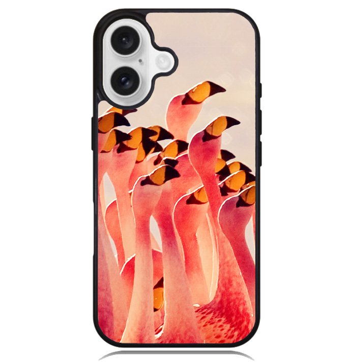 Flamingos Partying Pattern Case iPhone 16 BC0054