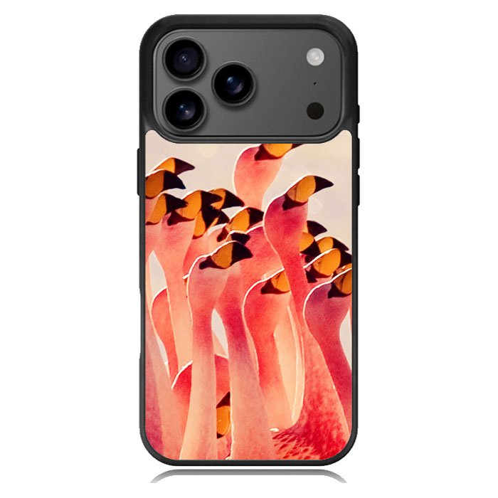 Flamingos Partying Pattern iPhone 17 Pro Case BC0054