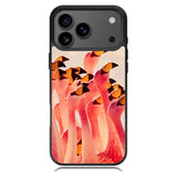 Flamingos Partying Pattern iPhone 17 Pro Case BC0054