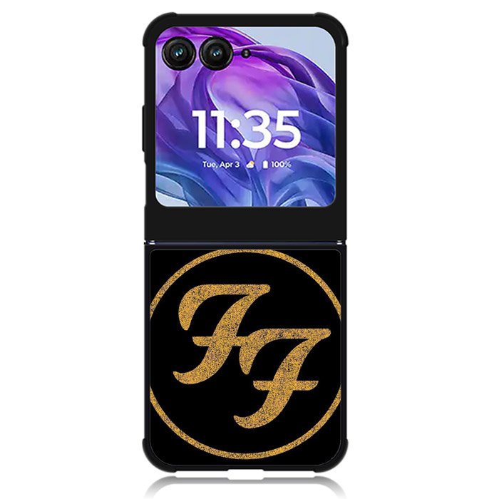 Foo Fighters Band Logo Gold Motorola Moto Razr 2024 , Moto Razr 50 Case