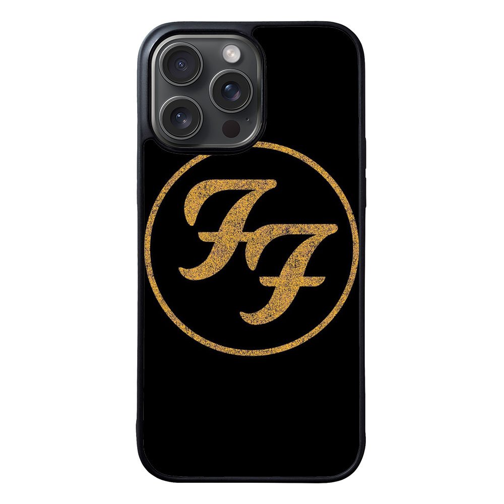 Foo Fighters Band Logo Gold Case iPhone 15 Pro BC0055