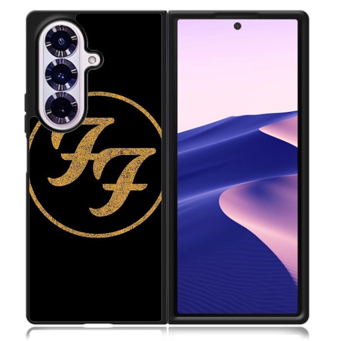 Foo Fighters Band Logo Gold Samsung Galaxy Z Fold 7 5G Case BC0055