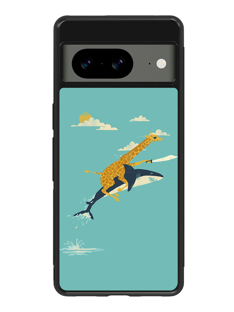 Black Friday offer Giraffe Riding Shark Google Pixel 8a Case