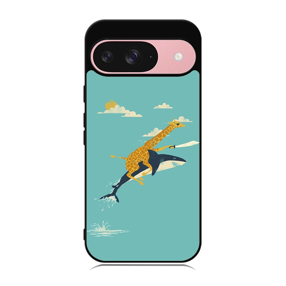 Black Friday offer Giraffe Riding Shark Case Google Pixel 9 BC0079