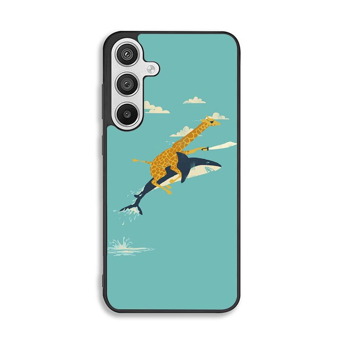 Black Friday offer Giraffe Riding Shark Samsung Galaxy A26 Case FE2544