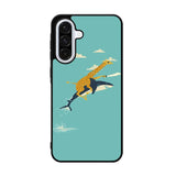 Black Friday offer Giraffe Riding Shark Samsung Galaxy A36 Case FE2544