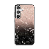 Modern rose gold ombre black marble Samsung Galaxy A26 Case BC0027