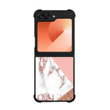 Mix Pink Marble and Gold Case Samsung Galaxy Z Flip 6 5G BC0026