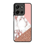 Mix Pink Marble and Gold Motorola Moto G 5G 2025 Case BC0026