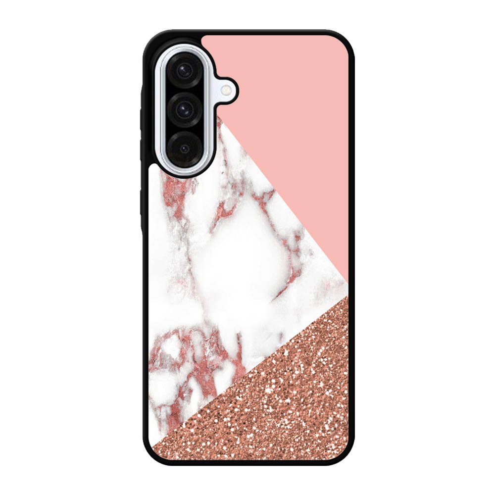 Mix Pink Marble and Gold Samsung Galaxy A56 Case BC0026