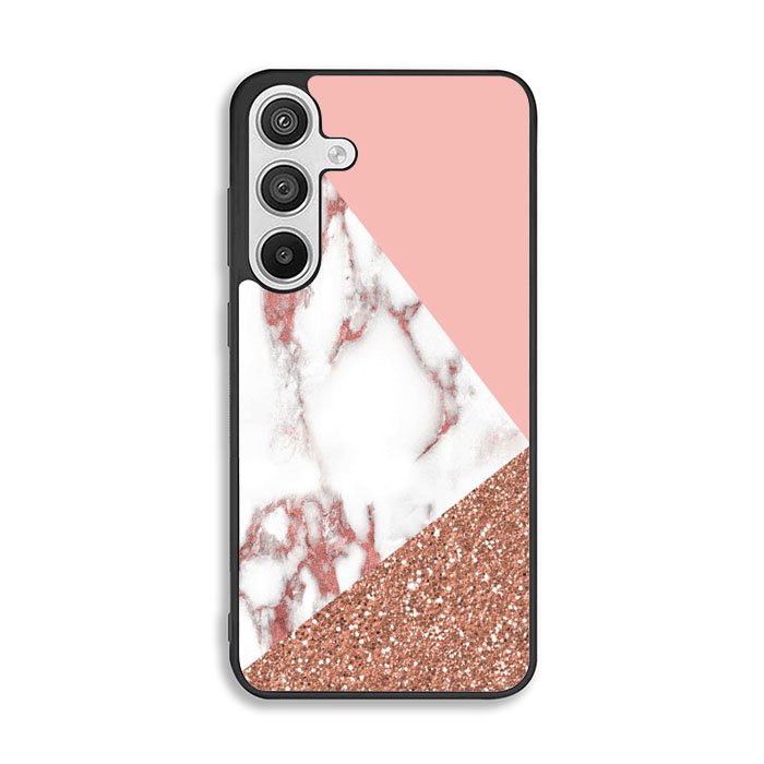 Mix Pink Marble and Gold Samsung Galaxy A26 Case BC0026