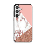 Mix Pink Marble and Gold Samsung Galaxy A26 Case BC0026