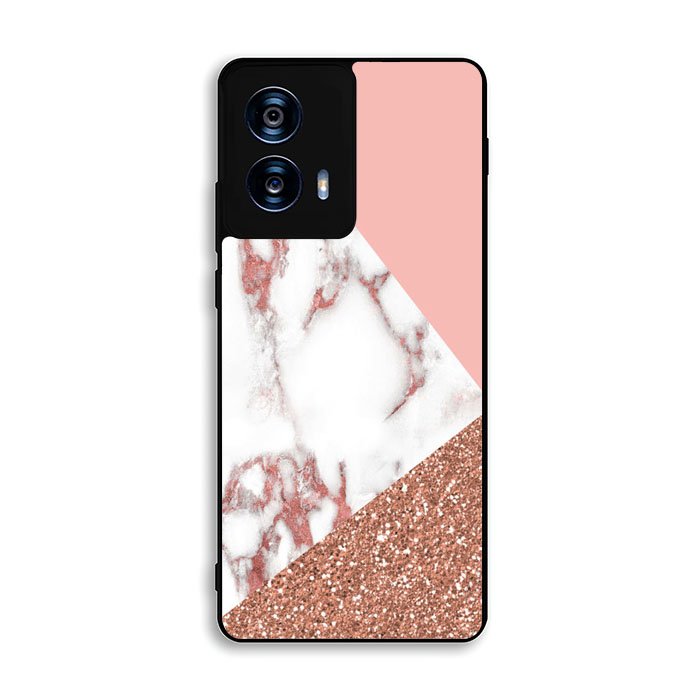 Mix Pink Marble and Gold Motorola Moto G Power 5G 2024 Case BC0026