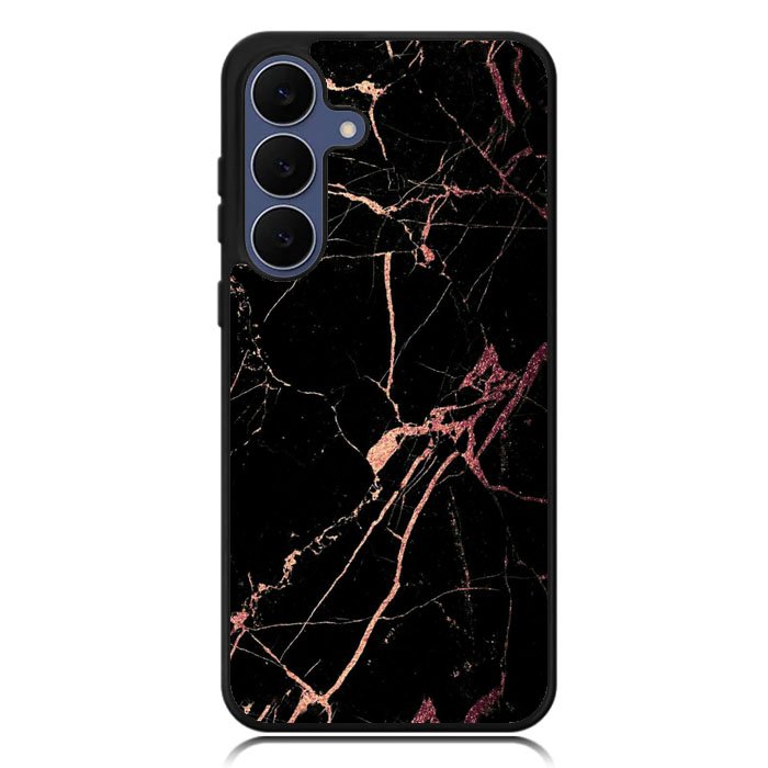 Black With Rose Gold Samsung Galaxy S25 FE Case BC0080