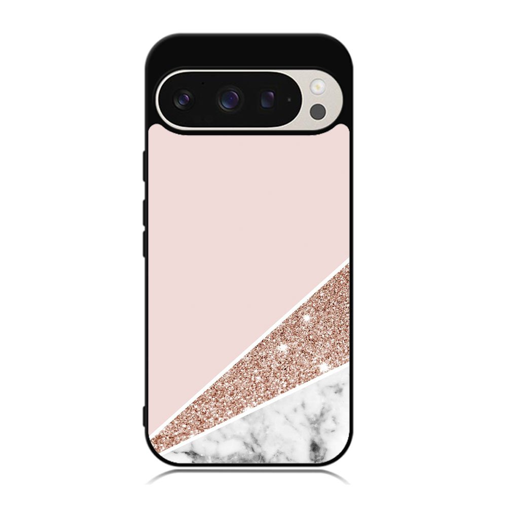 Pink Marble Glitter Case Google Pixel 9 Pro XL BC0017