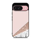 Pink Marble Glitter Case Google Pixel 9 BC0017