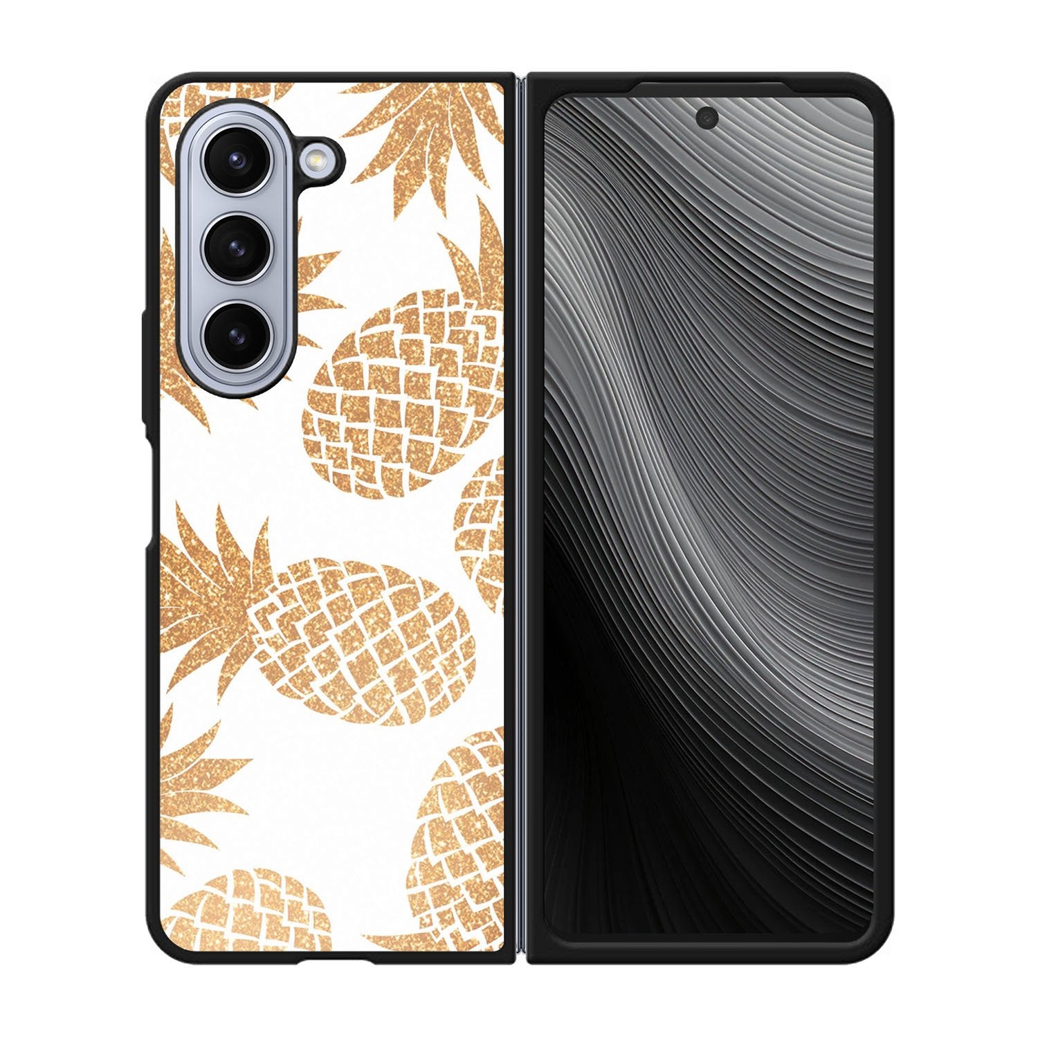 Gold Pineapple Case Samsung Galaxy z Fold 5 5G BC0034