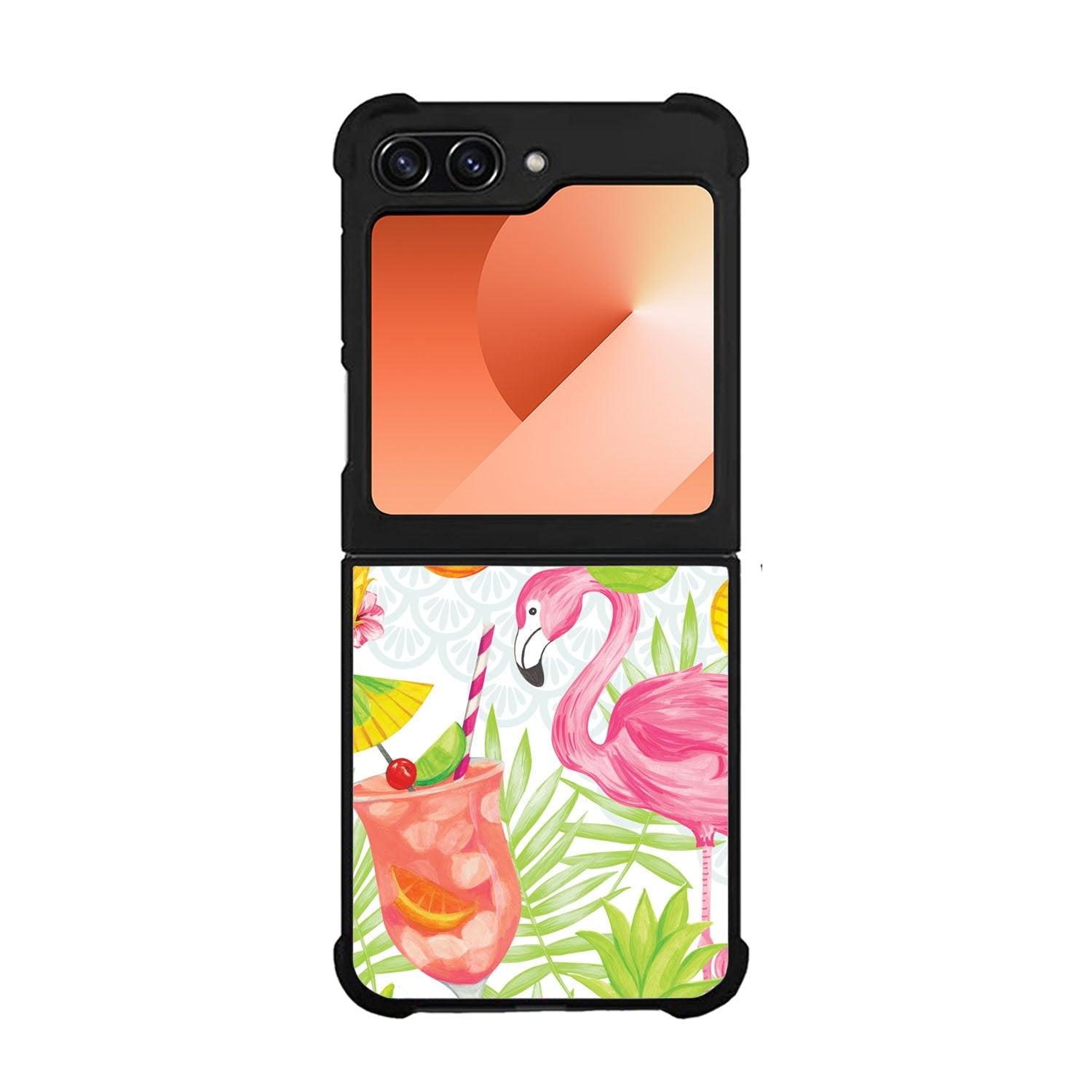 Carry the beautiful Flamingo Party Case Samsung Galaxy Z Flip 6 5G BC0068