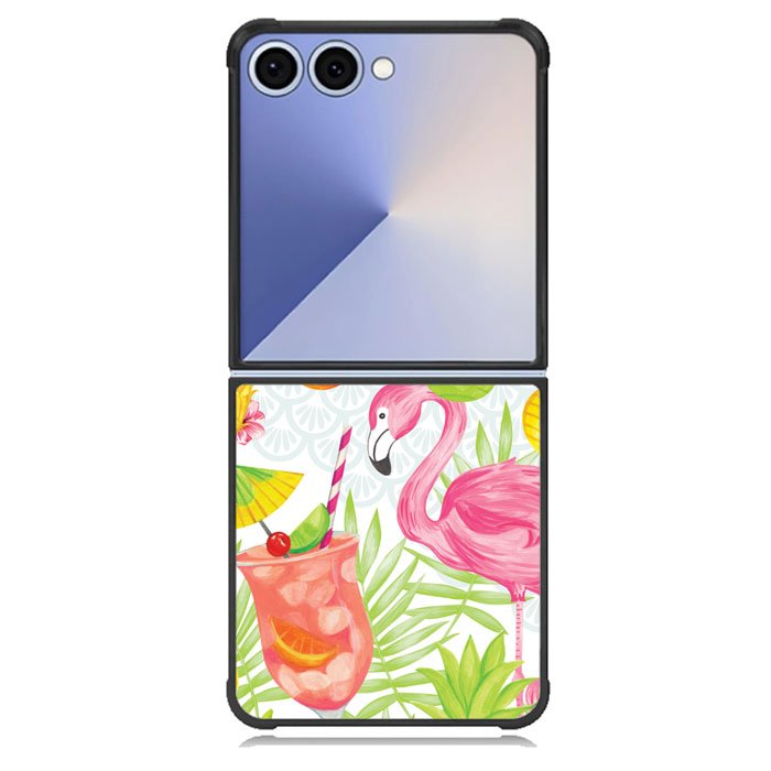 Carry the beautiful Flamingo Party Samsung Galaxy Z Flip 7 Case BC0068
