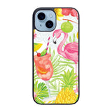 Carry the beautiful Flamingo Party Case iPhone 15 BC0068