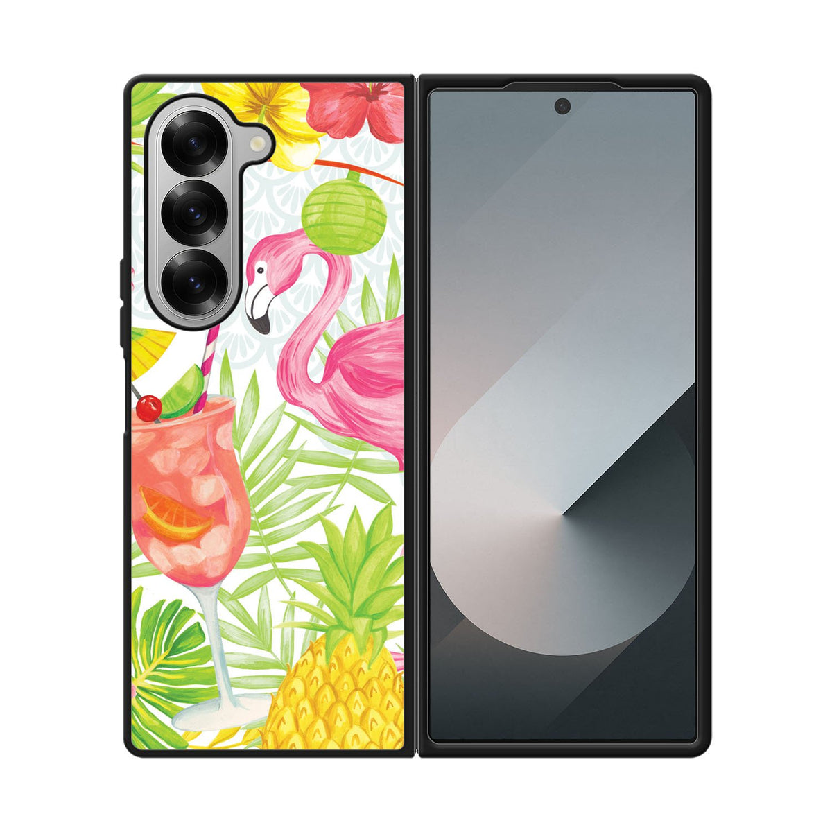 Carry the beautiful Flamingo Party Case Samsung Galaxy Z Fold 6 5G BC0068