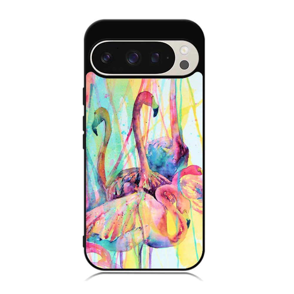 Pink Flamingo Watercolor Case Google Pixel 9 Pro XL BC0016