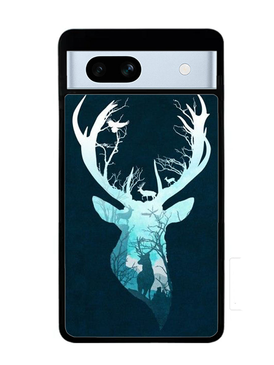 Deer Blue Winter Google Pixel 7A Case
