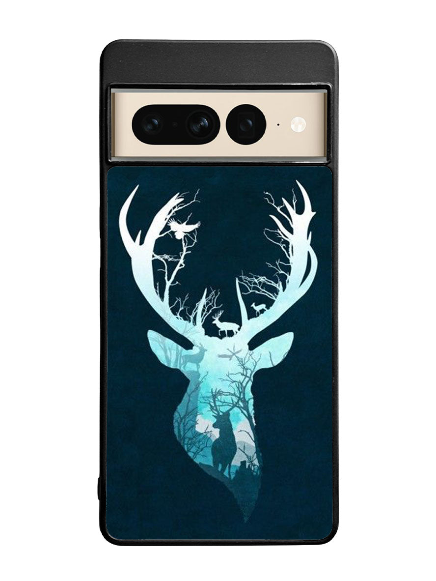 Deer Blue Winter Google Pixel 7 Pro Case