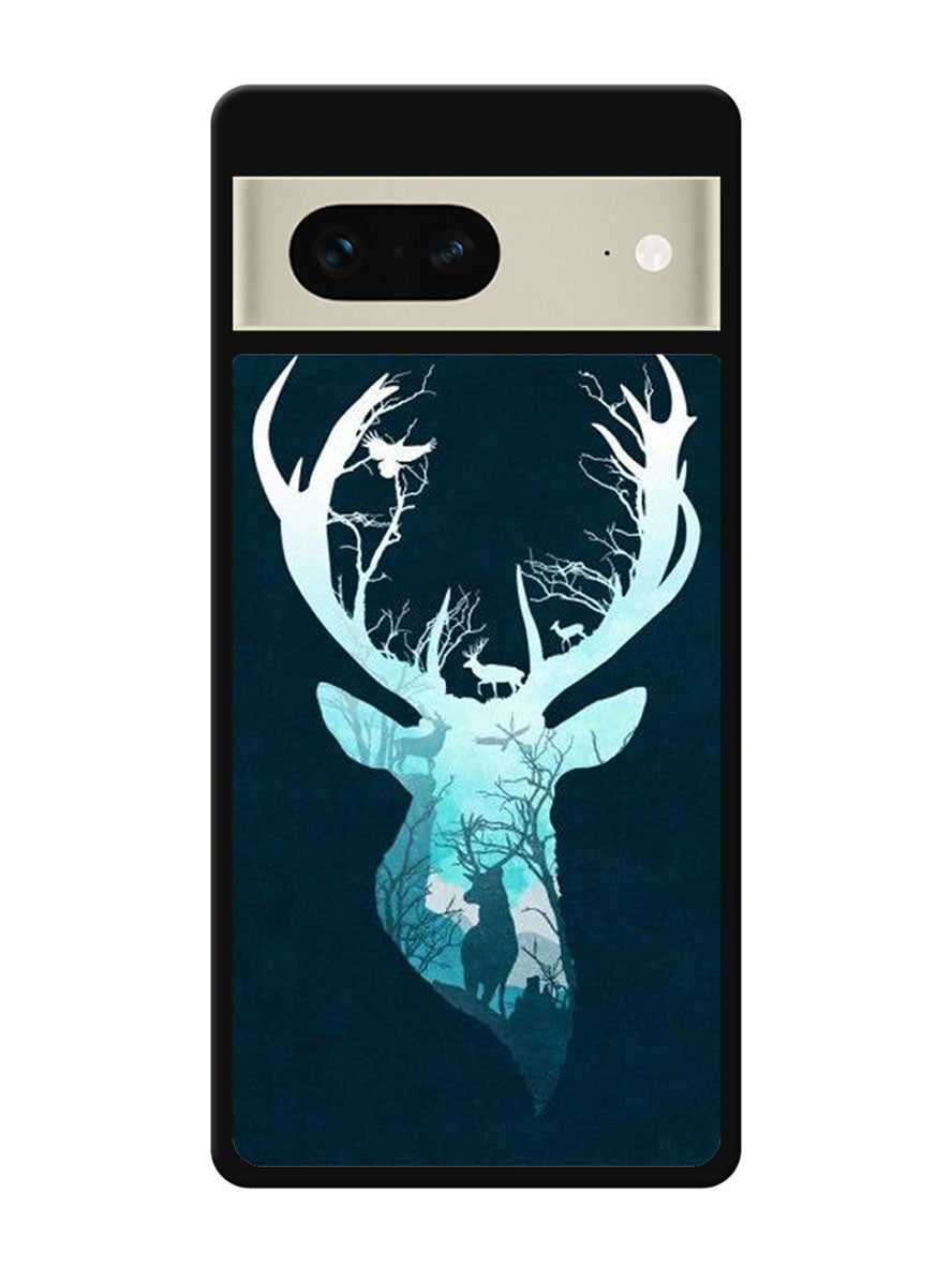 Deer Blue Winter Google Pixel 7 Case