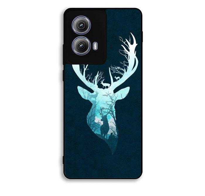 Deer Blue Winter Motorola Moto Edge 2024 Case FE4818