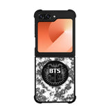 BTS Boyband logo Marble Case Samsung Galaxy Z Flip 6 5G BC2934