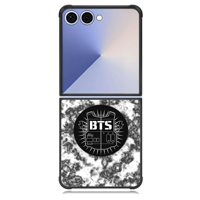 BTS Boyband logo Marble Samsung Galaxy Z Flip 7 Case BC2934